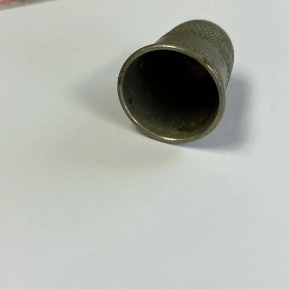 Antique Steel Thimble Vintage Stamped “16” - Picture 3 of 4